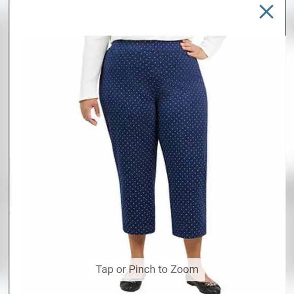 Lands' End Women's Shore Comfort Stretch Knit Carpi Pants Pull On nwt - Picture 3 of 7